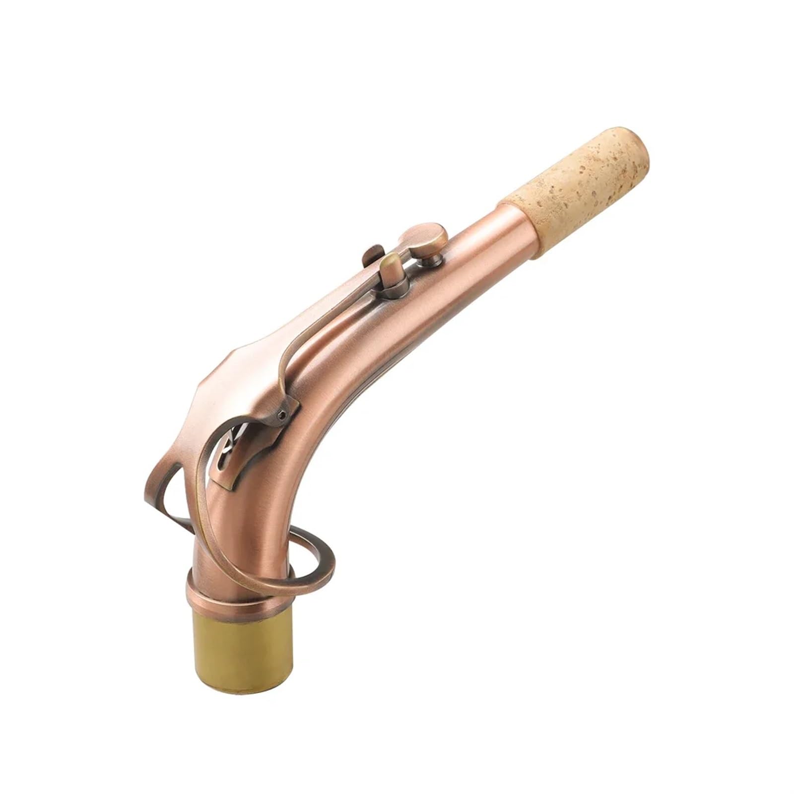 Tudel De Saxofón Alto De 24,5 Mm, De Latón, Con Cuello Curvado, De Bronce Y Cobre Rojo Vintage, Piezas Y Accesorios For Instrumentos De Viento De Madera(B66)