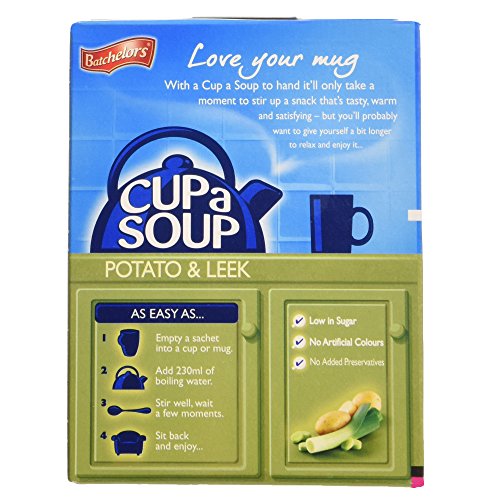 Image of Batchelors Cup A Soup Creamy Potato & Leek- 107gms | Instant Soup Recipe | Home Style | Ready in Minutes | No Additives or Preservatives | Serves 3-4 (Pack of 3)