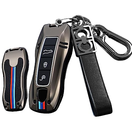 Coque de clé Porsche 911 Cayenne Macan Panamera protection noire