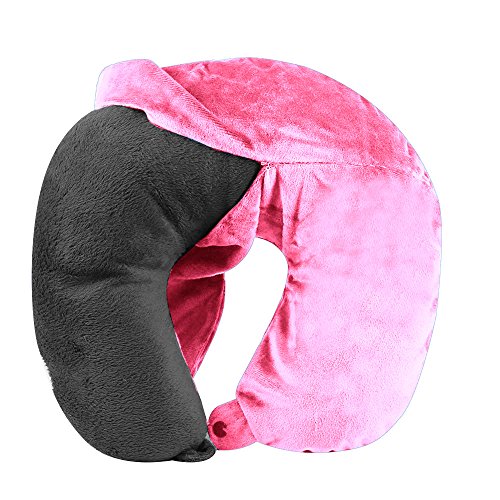 Cloudz Washable Travel Neck Pillow Cover - Pink