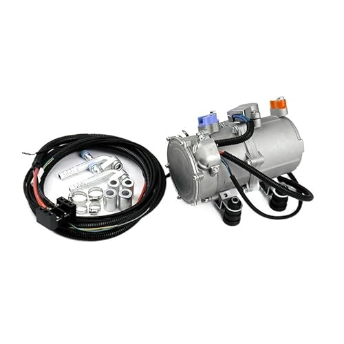 12V 24V Electric Compressor Integrated for Auto Air Conditioning Compressor for Car Truck Camper Tractor Vehicle Aircon (Color : 12 voltage)