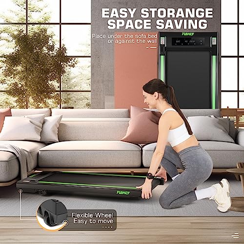 Image of FUNMILY Walking Pad with Incline 8%, 3.5HP Under Desk Treadmills for Home Office Apartment Dorm, 400lbs Capacity, LED Display, Portable Compact Space-Saving Design, Quiet Walking Pad Treadmill