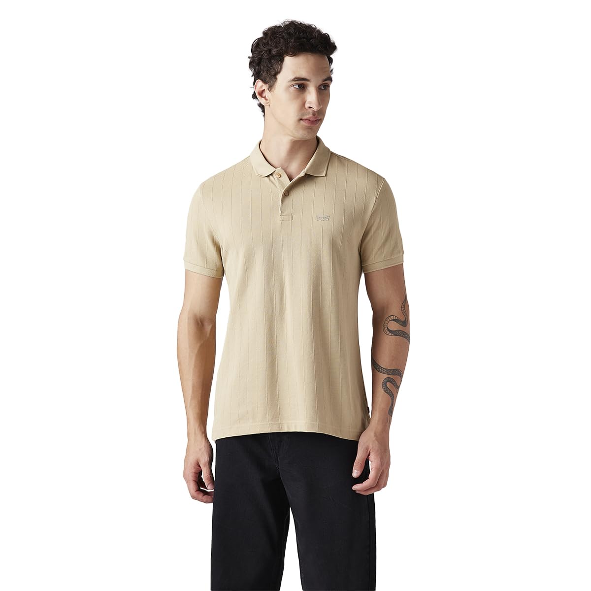 levi's Men's Striped Slim Fit Polo T-Shirt-picture-23