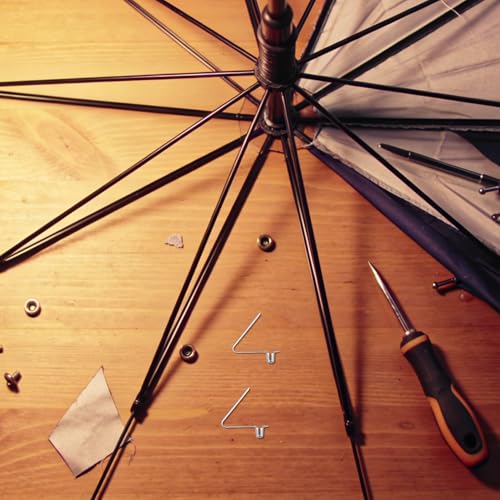 Clips de resorte metálicos para asegurar postes de camping y cañas de pesca 8