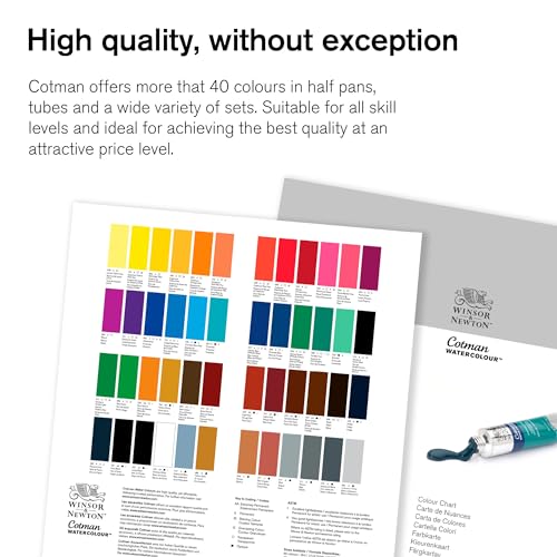 Winsor & Newton Cotman Water Colour - Tube of 8 ML - Chinese White (150) - Highly Pigmented, Vibrant, Vivid & Intermixable Artists' Water Colour Paints - More Colours Available - Image 12 thumbnail