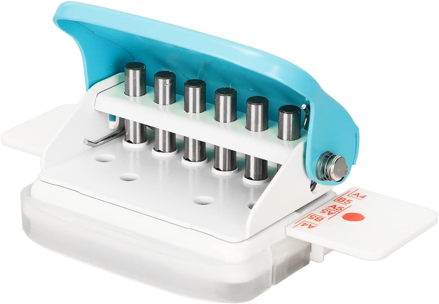 Mini Binding Machine, 6 Holes Cinch Book Binding Machine, Punching 5 Sheets, for A4 30 Holes B5