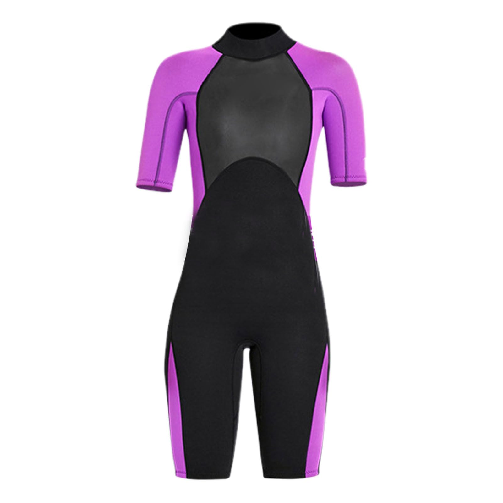 Damski Kombinezon Jednoczęściowy 2MM Strój Kąpielowy do Nurkowania Surfing Sporty Wodne UPF50 Plus 4-kierunkowy Rozciągliwy Neopren z Krótkim Rękawem