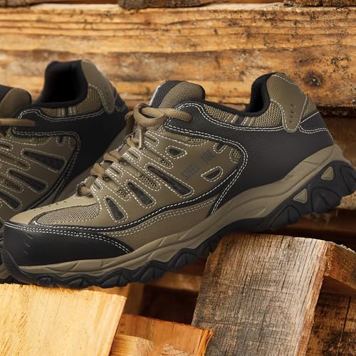 Image of Skechers Men's Cankton Steel Toe Construction Shoe - Electrical Hazard Rated, Memory Foam