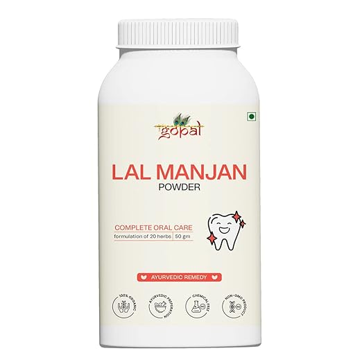 Buy RamGopal Ayurveda Lal Manjan Hot Cold Sensitivity Pyria Dental