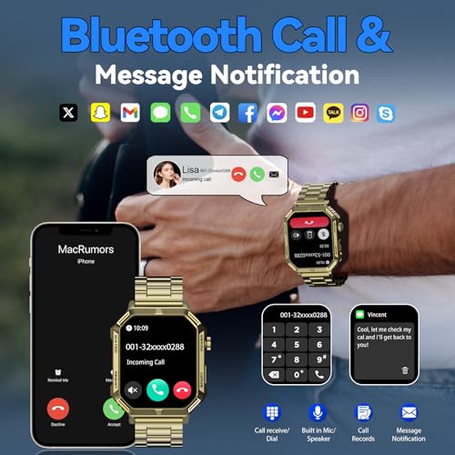 Reloj inteligente hombre con más de 200 deportes para entrenar con iOS y Android 2