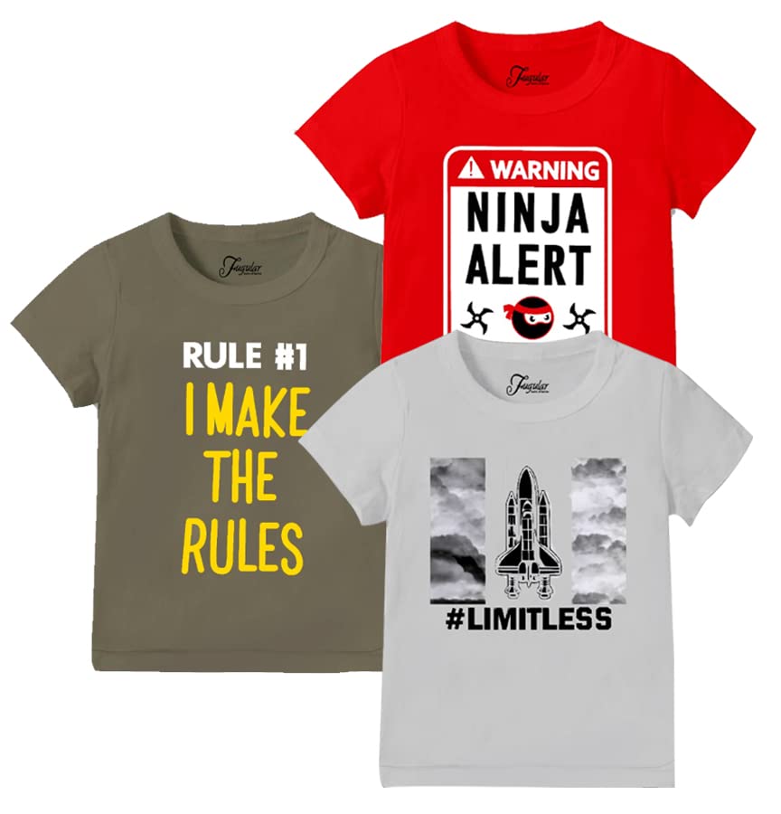Image of JUGULAR Baby-Boys Cotton Regular Fit T-Shirt
