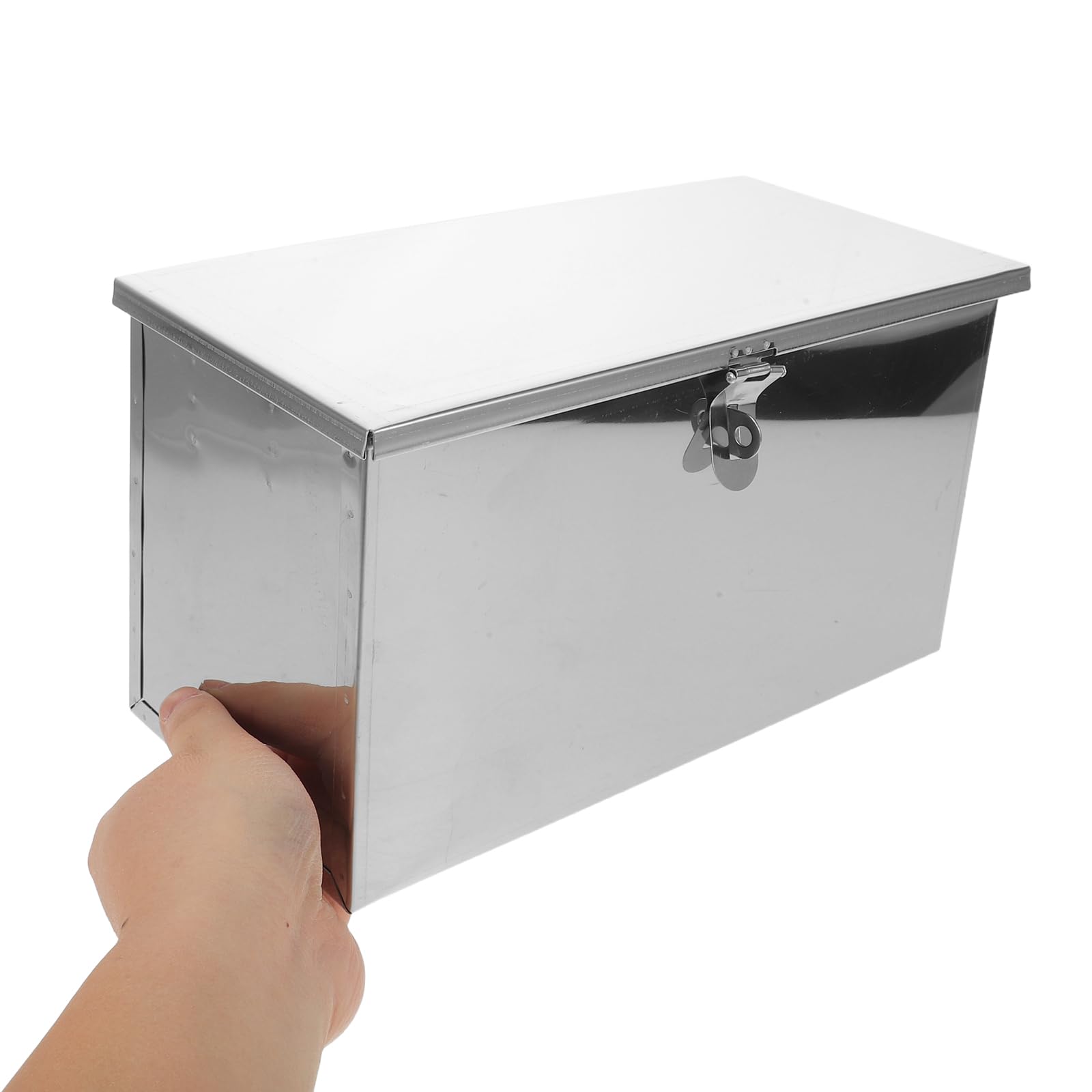 Healeved Caja de Almacenamiento Cierre Seguro Acero Inoxidable Plateado 3 Ranuras Resistentes y Protección Infantil para Cuchillos de Cocina para Uso Profesional en Restaurantes
