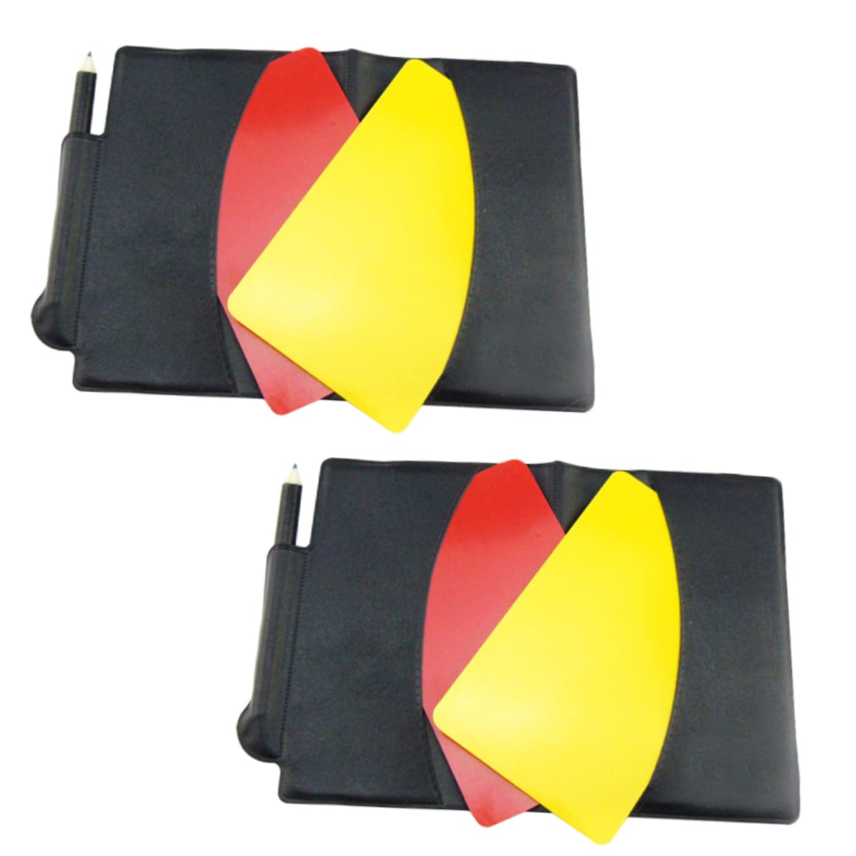 VICASKY Referee Supply Kit Red Yellow Card Record Set Case for Soccer Rugby Badminton