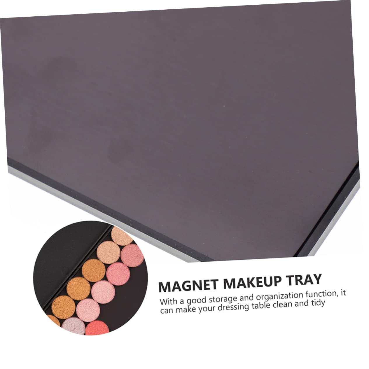 VICASKY Palette Magnetica Vuota in Abs Leggera e Portatile per Ombretti 2 Pezzi per Make Up On-the-go