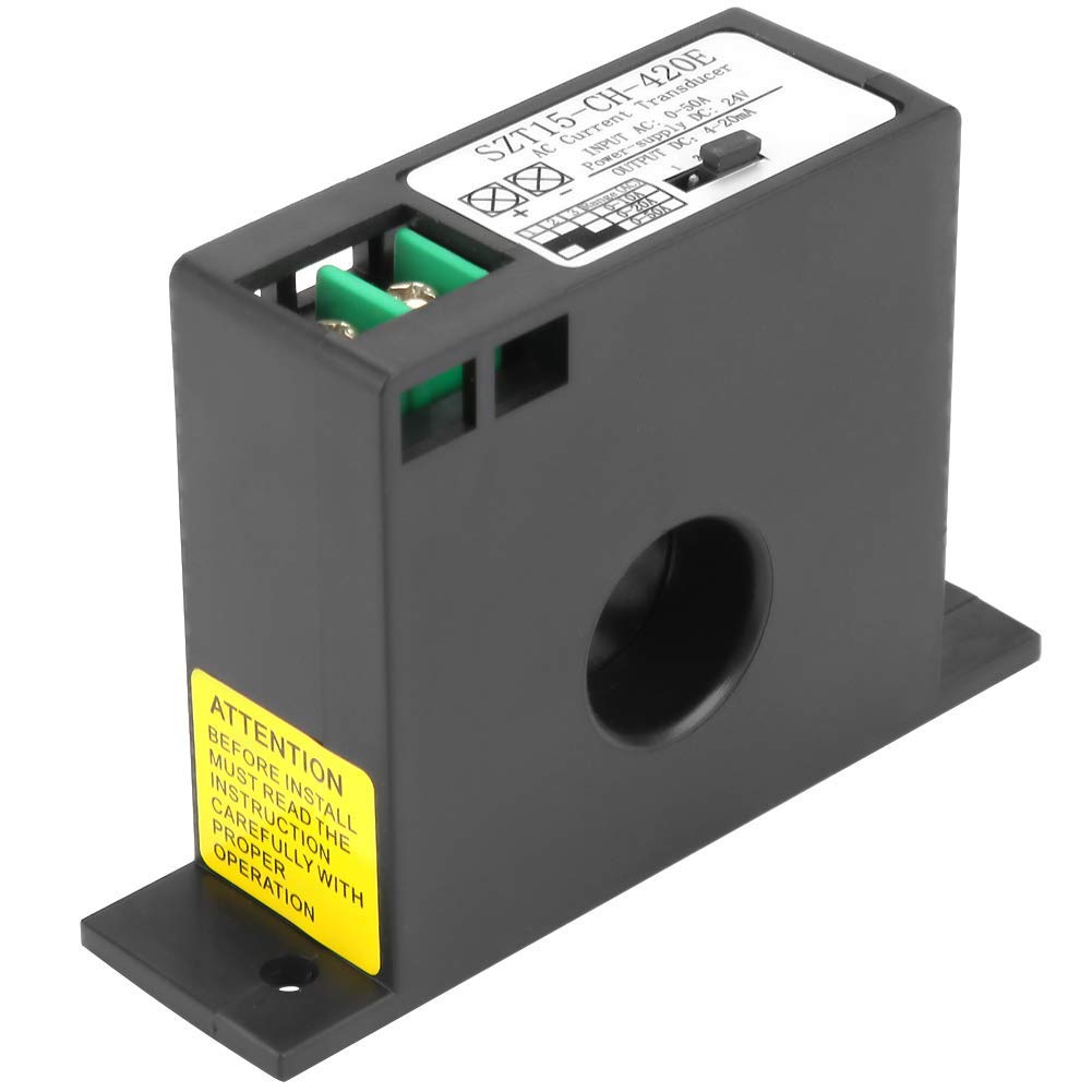 Wechselstromwandler 4-20 mA-Stromwandler Transformator Sensor AC 0-50A SZT15-CH-420E