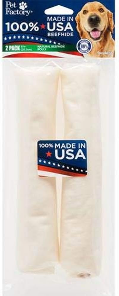 Pet Factory 100% Made in USA Beefhide 8″ Rolls...