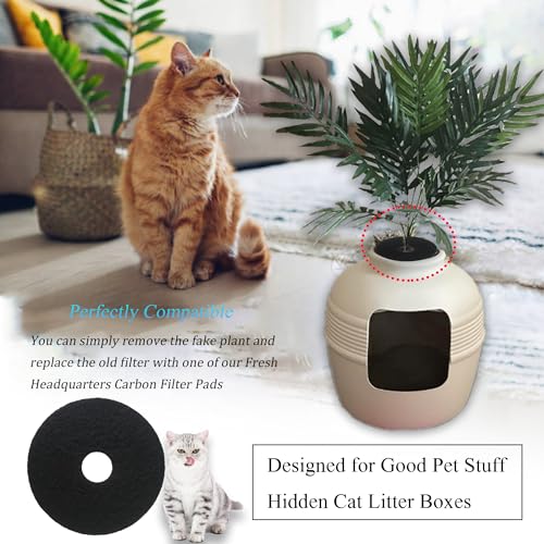 PurifyLogix Cat Litter Box Replacement Carbon Charcoal Filters Compatible wit...