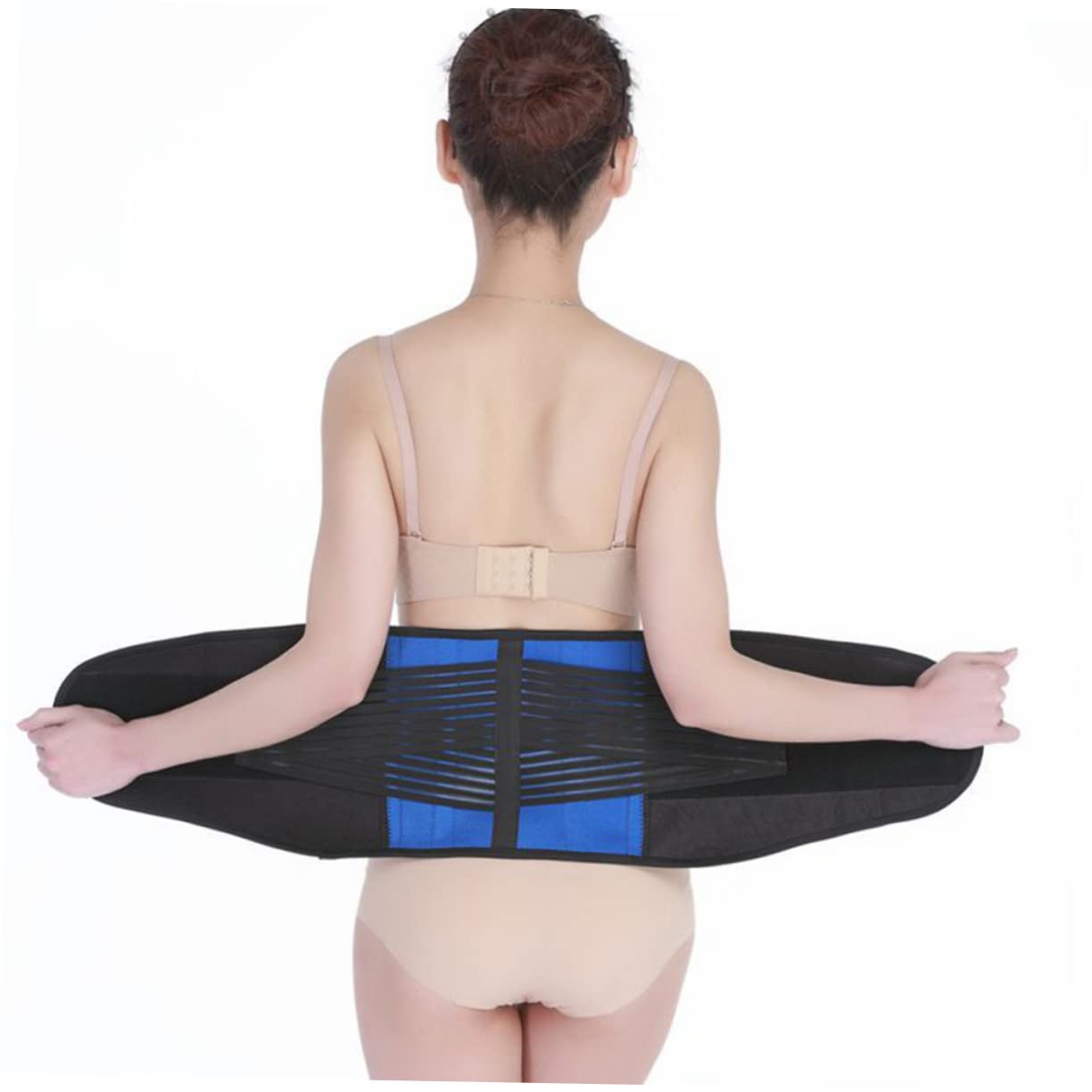 Beavorty Lumbar Brace Belt Breathable Mesh Adjustable Waist Support for Fitness Back Size 6xl