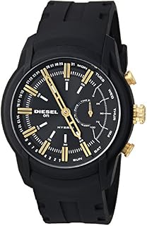 Diesel Unisex Diesel ON Armbar Hybrid Smartwatch Black Silicone,Model (DZT1014)