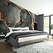 wandmotiv24 Fototapete Marmor Optik Stein, XXL 400 x 280 cm - 8 Teile, Wanddeko, Wandbild, Wandtapete, Gold Rot Blau Grau M6883