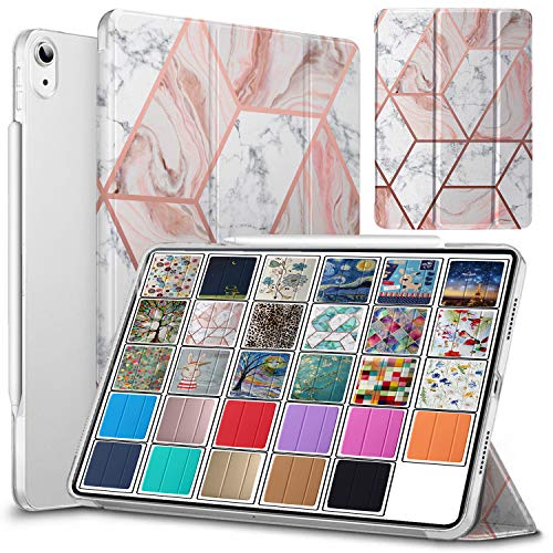 Image of DuraSafe Cases for iPad 10.9 inch 10th Gen 2022 Hard Back Printed Case A2696 A2757 A2777 MPQ13HN /A MPQ33HN /A MPQ03HN /A MPQ23HN /A MPQ93HN /A MPQC3HN /A MPQA3HN /A MQ6K3HN /A MQ6L3HN /A - Marble Pink