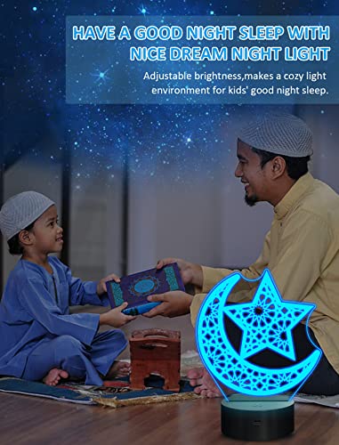 Fullosun FS-XXXYYY Eid Mubarak Deacoration, Islam Eid Ramadan Night Light thumb #5