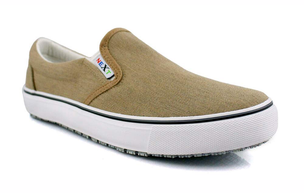 Laforst Next Gen Footwear Women's Sandy 3319 Slip Resistant Sneaker, Heather Beige, 11