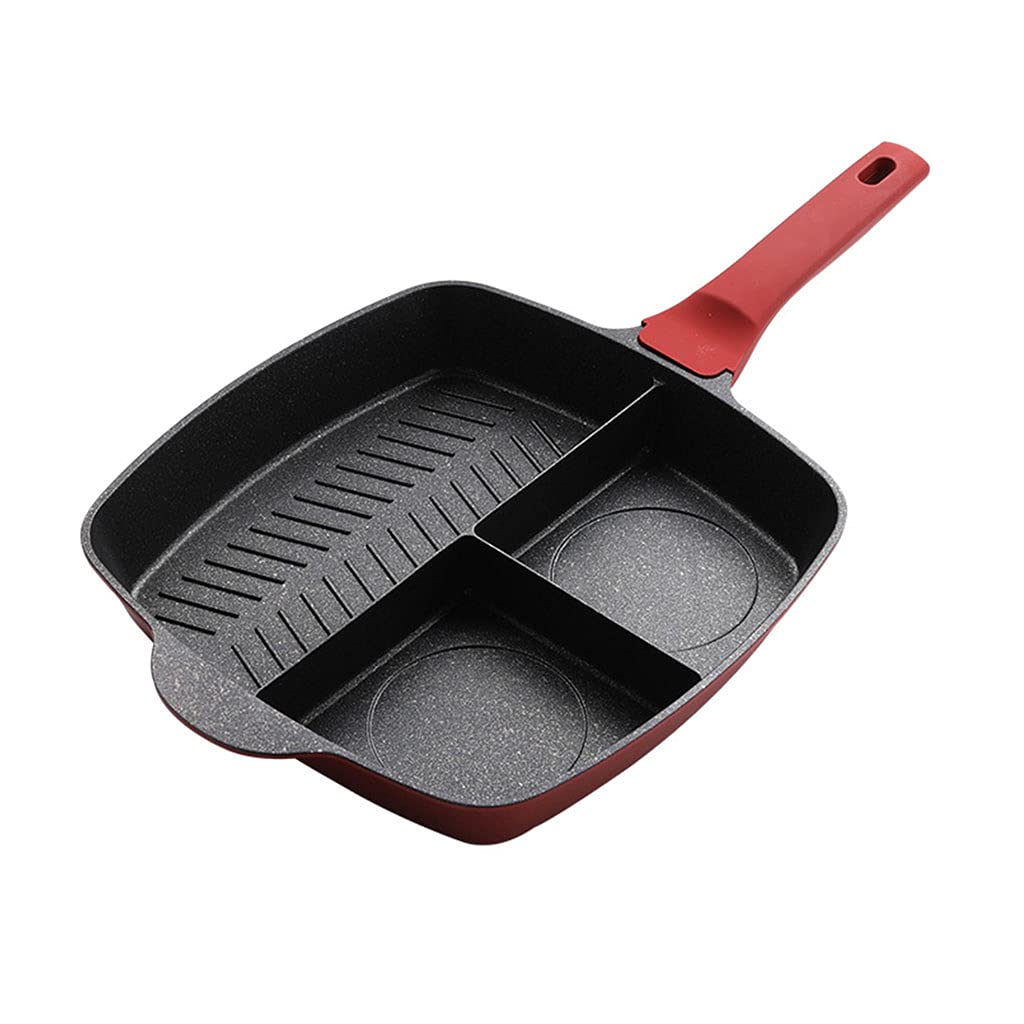 MALSSE Aluminum Frying Pan Non-stick Pot Cookware 3 Colors to Choose Fried Steak Pots Saucepans Honeycomb Kitchenwares Fry Pan Sets Nonstick Aluminum for Cooking Camping Various Size