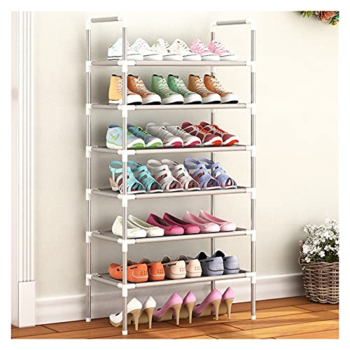 HNSYYUEYOU Zapateros Pasaje de Zapatos de múltiples Capas Saving Gabinete de Zapatos de Metal Muebles Zapato Rack Hall Vestíbulo Fácil de Instalar Zapatero para Entrada (Color : E)