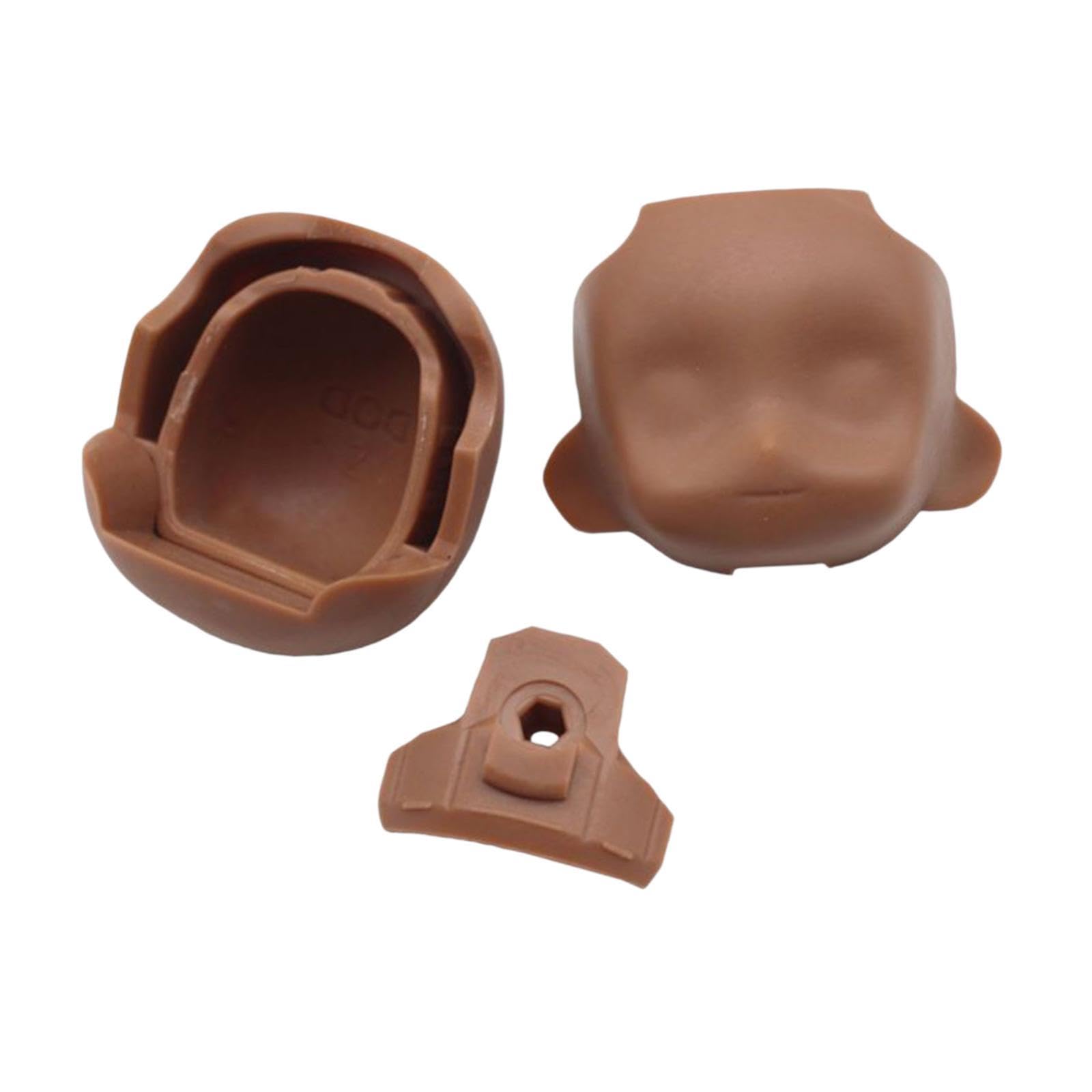 CALANDIS™ Clay Doll Head Blank Face Back of Head Set Creative Mini Doll Body Parts Set Style D-image-40