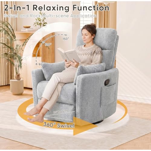 Sillón Relax Plegable Gris miniatura 3