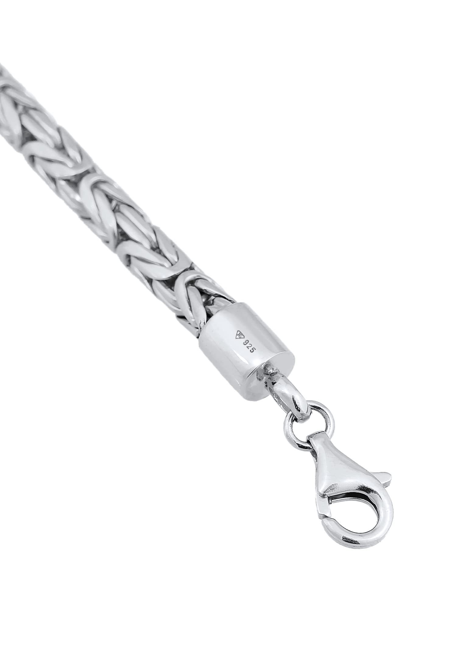Kuzzoi Buddha Silber-Armband Herren 925 Silber Königsketten Armband (5 mm) | 925 Silber massives Königsarmband für Männer 26.3g