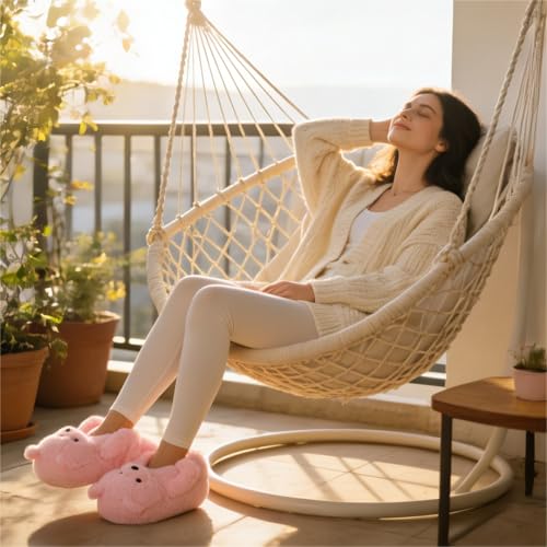 Image of Women's Funny Teddy Bear Slippers,Cute Slippers for Women,Fuzzy Indoor House Slipper,Fluffy Cartoon Bedroom Slipper,Birthday Gifts for Women,Men,Ladies,Girls