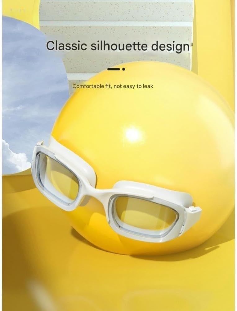 Antibeschlag-Schwimmbrille Für Erwachsene Männer Und Frauen, Breiter Rahmen, Mit Uv-Schutz, Black (400 Degrees), A