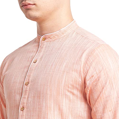 Image of Globus Men's Cotton Regular Fit Solid Kurta