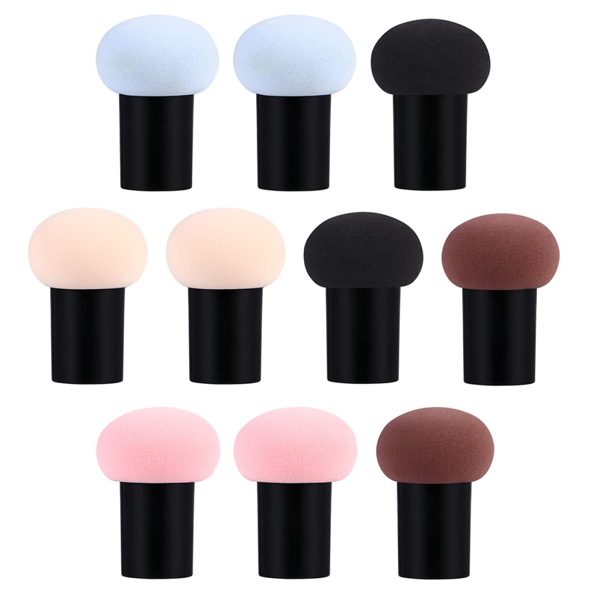 FRCOLOR 30pezzi Spugne Da Trucco Forma Di Fungo Per Uso Secco e Umido Di Accessori Per Make-up e Morbide e Lavabili Per Fondotinta e