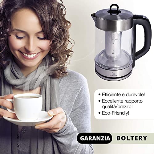 Hervidor eléctrico inalámbrico de cristal resistente a altas temperaturas, 1,7 l, tetera de apagado automático de 40 a… - Imagen 4