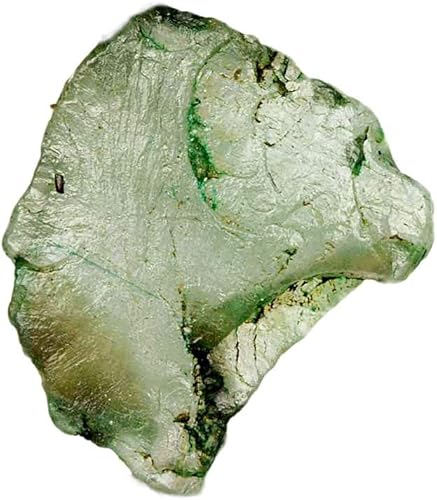 gemhub Cristal curativo de esmeralda verde rara, 21.25 Ct natural crudo lapidario cabbing esmeralda áspera Schorl, Gema, Zambian - esmeralda verde