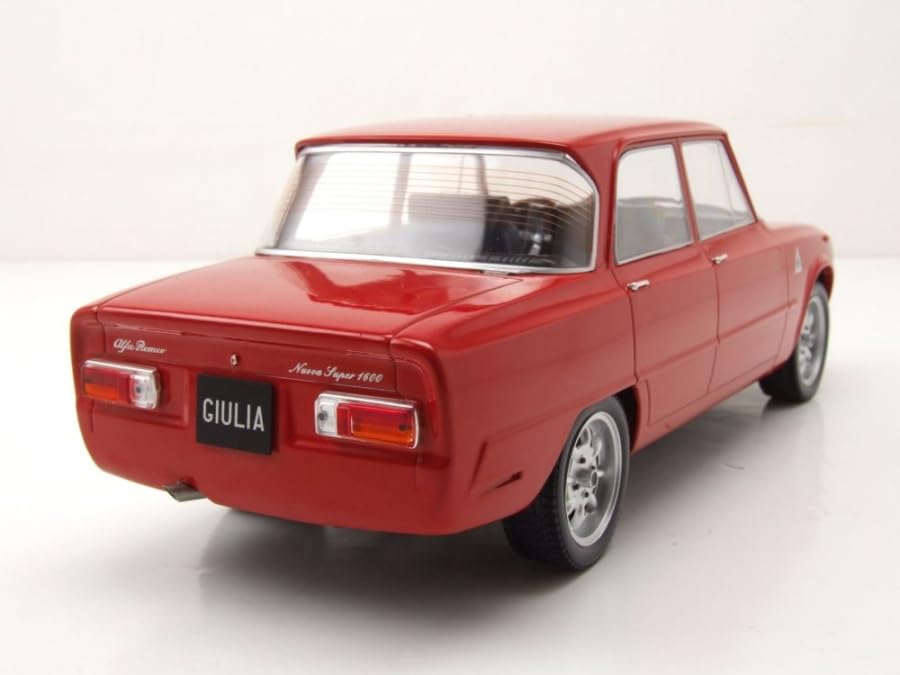 Compatible with Alfa Romeo Giulia Nuova Super 1600 Red 1:18 MC