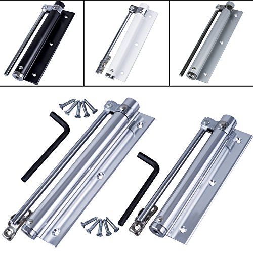 Preisvergleich Produktbild Stangentürschließer Türschließer Automatik Türfeder Schließkraft 55 KG Federschließer UNIVERSAL Glanz