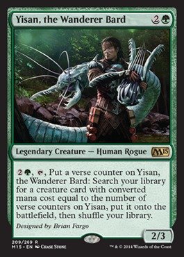 Magic The Gathering - Yisan, The Wanderer Bard (209/269) - Magic 2015