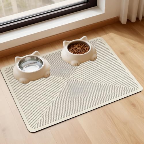Tapis de nourriture pour animaux absorbant et séchage rapide