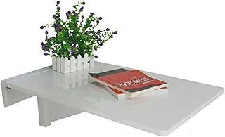 YP Lazy Table- Wood Drop-Leaf Table Montado en la Pared, Plegable Kitchen Dining Table Escritorio Infantil, 70 y Times; 45Cm, Blanco, Wood Color Save Space