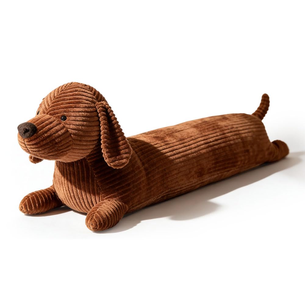 Cuscino a Forma di Bassotto, 50cm Cuscino di Peluche per Cani, Decorazione per Camera da Letto, Regali a Forma di Bassotto, Ideale per Rilassarsi e Sale Giochi