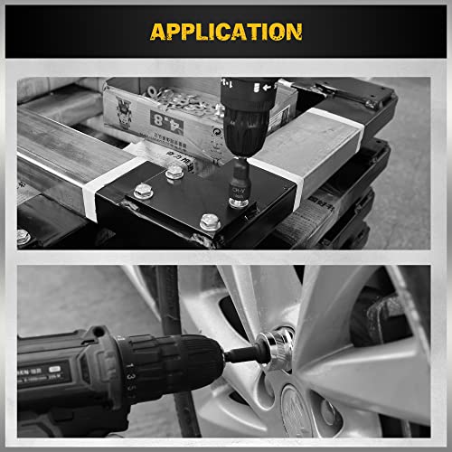 Elead ED70015 47-Piece Magnetic Nut Driver & Screwdriver Bit Set - Strong Magnetic Nut Drivers For Impact Drill, Power Nut Driver, Screwdriver Bit, Mini Ratcheting Wrench, Drill Bit Extension & Socket Adapter thumb #5