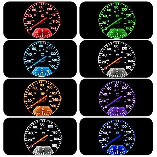 Bombillas LED T5 para auto 20 piezas blanco frío 6000K miniatura 7