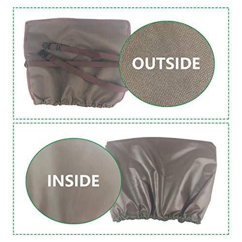 Forestchill Outside Window Air Conditioner Cover, Heavy Duty Defender for AC Units, Bottom Covered, Brown Color, Large Size 27''W x 19''H x 25''D Covers - Thumbnail 5