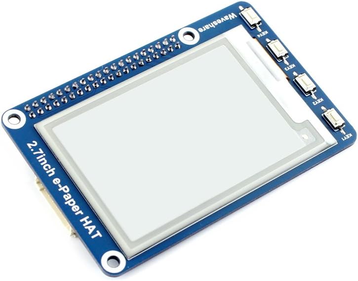 264x176 Resolution 2.7 Inch e-Paper Display HAT E-Ink Screen LCD Module SPI Interface with Embedded Controller for Raspberry Pi 2B 3B 3B+ 4B Zero Zero W/Arduino/STM32/Jetson Nano - Image 3