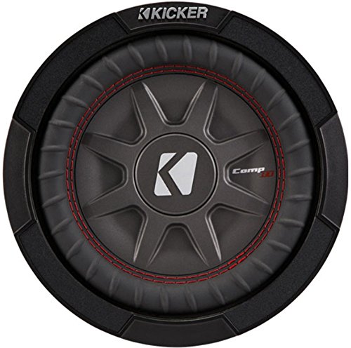 KICKER 8 Inch Dual 600 Watt CompRT 2 Ohm Shallow Slim Car Subwoofer | 43CWRT82