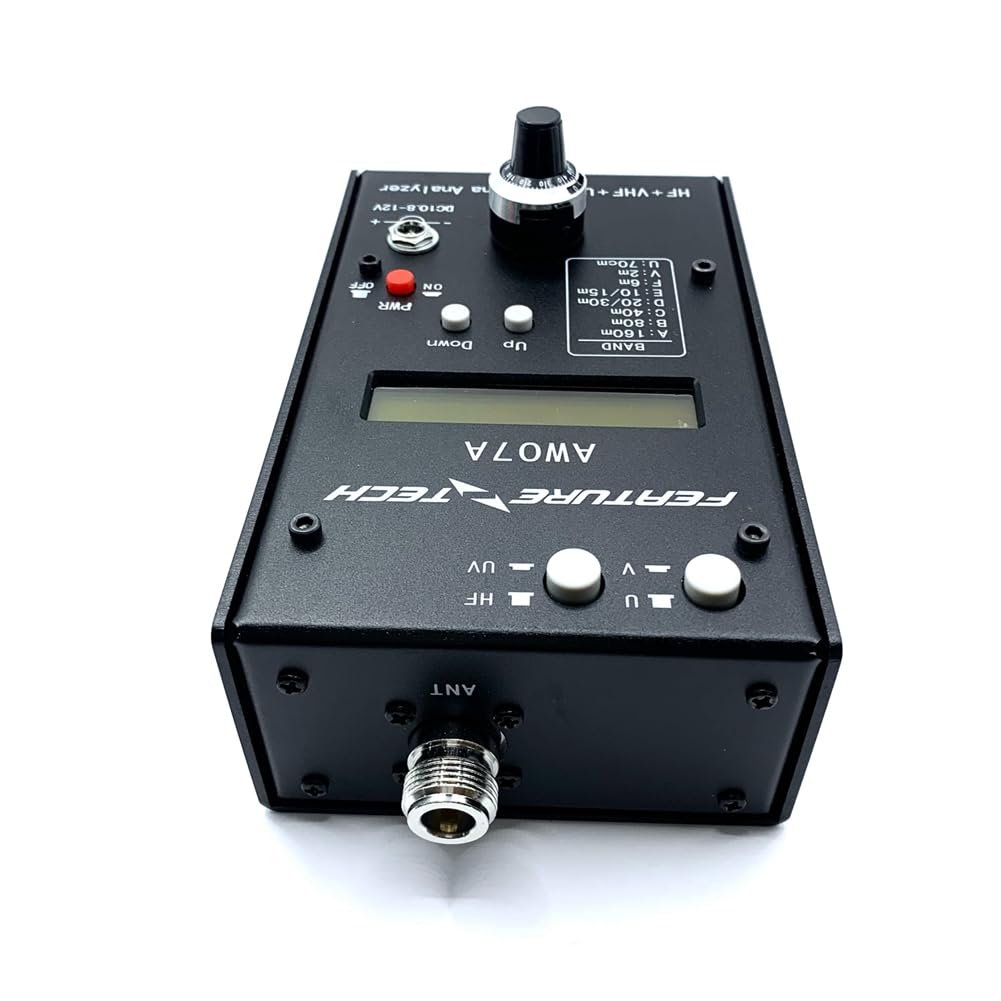 1.5-490MHZ Analizador de antena Analizadores de espectro UV HF/VHF/UHF AW07A Multibanda SWR Antena Medidor Tester 160M